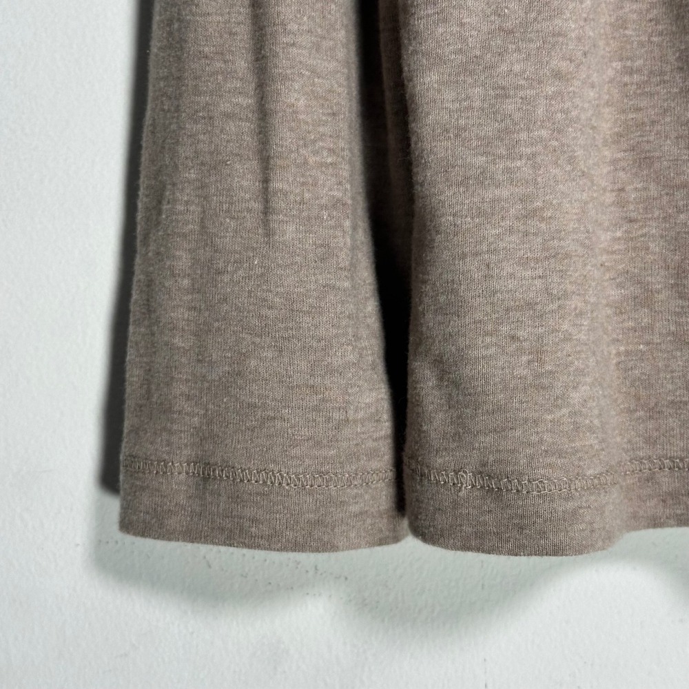 Sonoma Life Style Womens Everyday Tee Long Sleeve V-Neck Brown Heather L - Picture 4 of 7